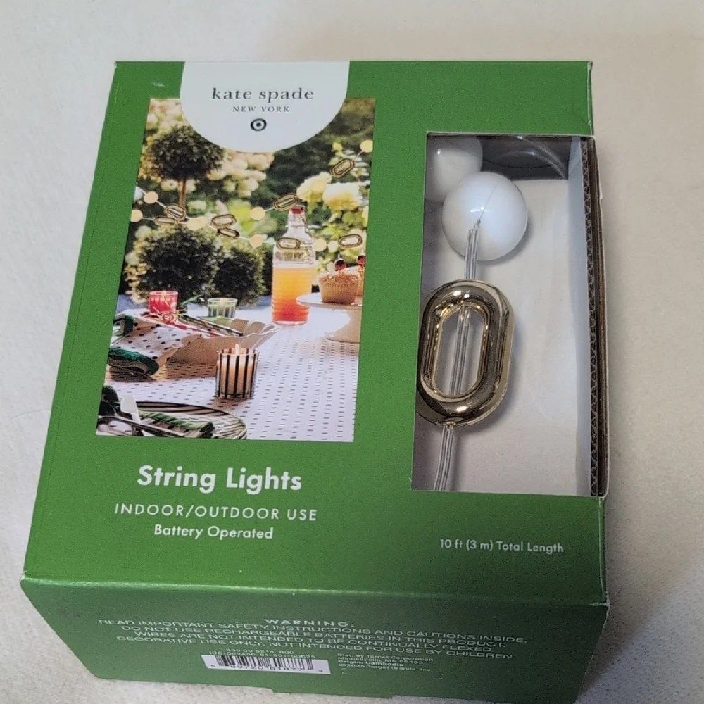 Kate Spade x Target Indoor/Outdoor String Lights